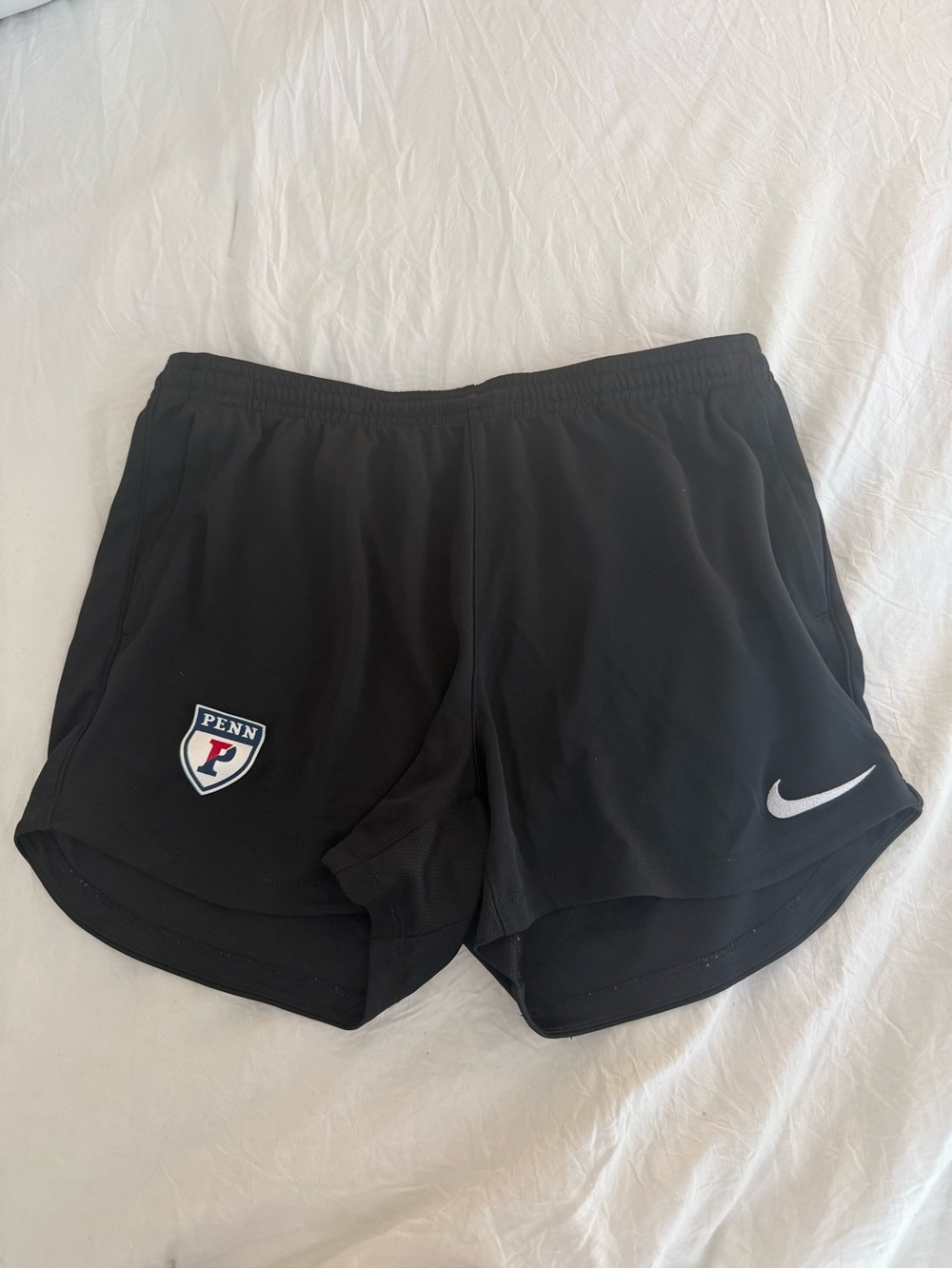 Nike Women’s Black Athletic Shorts with Penn Shield